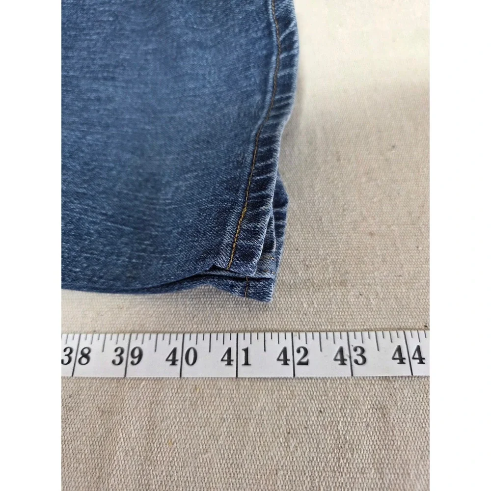 Wrangler Regular Fit Mens Blue Denim Jeans 44x30 96CFWSW Stretch Medium Wash